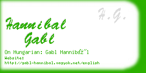 hannibal gabl business card